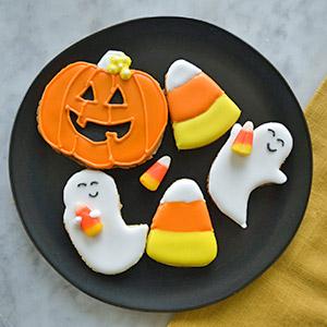 image for a Junior Chefs (9-14): A Spooktacular Cookie Decorating Party featuring Halloween Designs