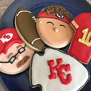 image for a Eat ‘Em While You Beat ‘Em! A Kansas City Chiefs Cookie Decorating Party! (Class Added on Sun 2/5)