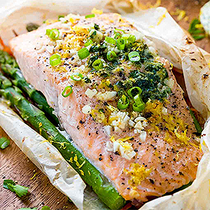 image for a (Class Added on 9/27) Couples Cook A Sophisticated Coastal Menu …Featuring Salmon en Papillote