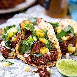 image for a Mexican Food Truck Favorites featuring Tacos al Pastor!