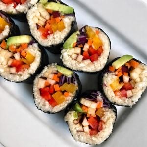 image for a Plant-Based Asian Cuisine including Vegan Sushi Rolls!