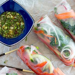 image for a Asian Appetizers: Spring Rolls, Crispy Pancakes & Other Delights