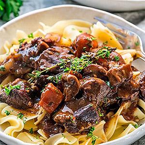 image for a Christmas in Julia Child's Kitchen... featuring Beef Bourguignon