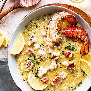 image for a A Fancy-Schmancy Dinner Menu featuring Lobster Risotto