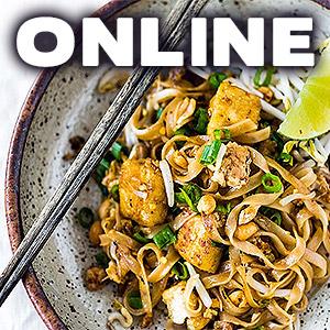 image for a ONLINE CLASS! Cooking Pad Thai At Home with Chef Jill Garcia Schmidt
