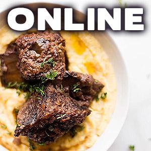 image for a ONLINE CLASS! Learn To Make A Fancy Schmancy Dinner Menu With Chef Jill Garcia