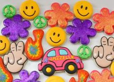 The image for Junior Chefs (ages 9-14): Peace, Love & Icing! A Groovy Cookie Baking & Decorating Workshop
