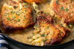 The image for A Savory Sunday Supper Menu featuring Smothered Pork Chops (Moved to Sat 11/7)