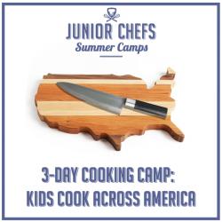 The image for Junior Chefs (9-14); 3-Day Camp-Kids Cook Across America!